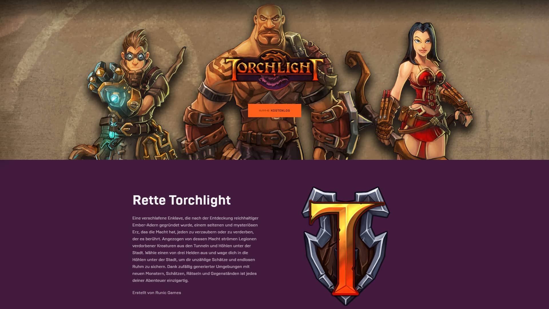 torchlight epic store free babt