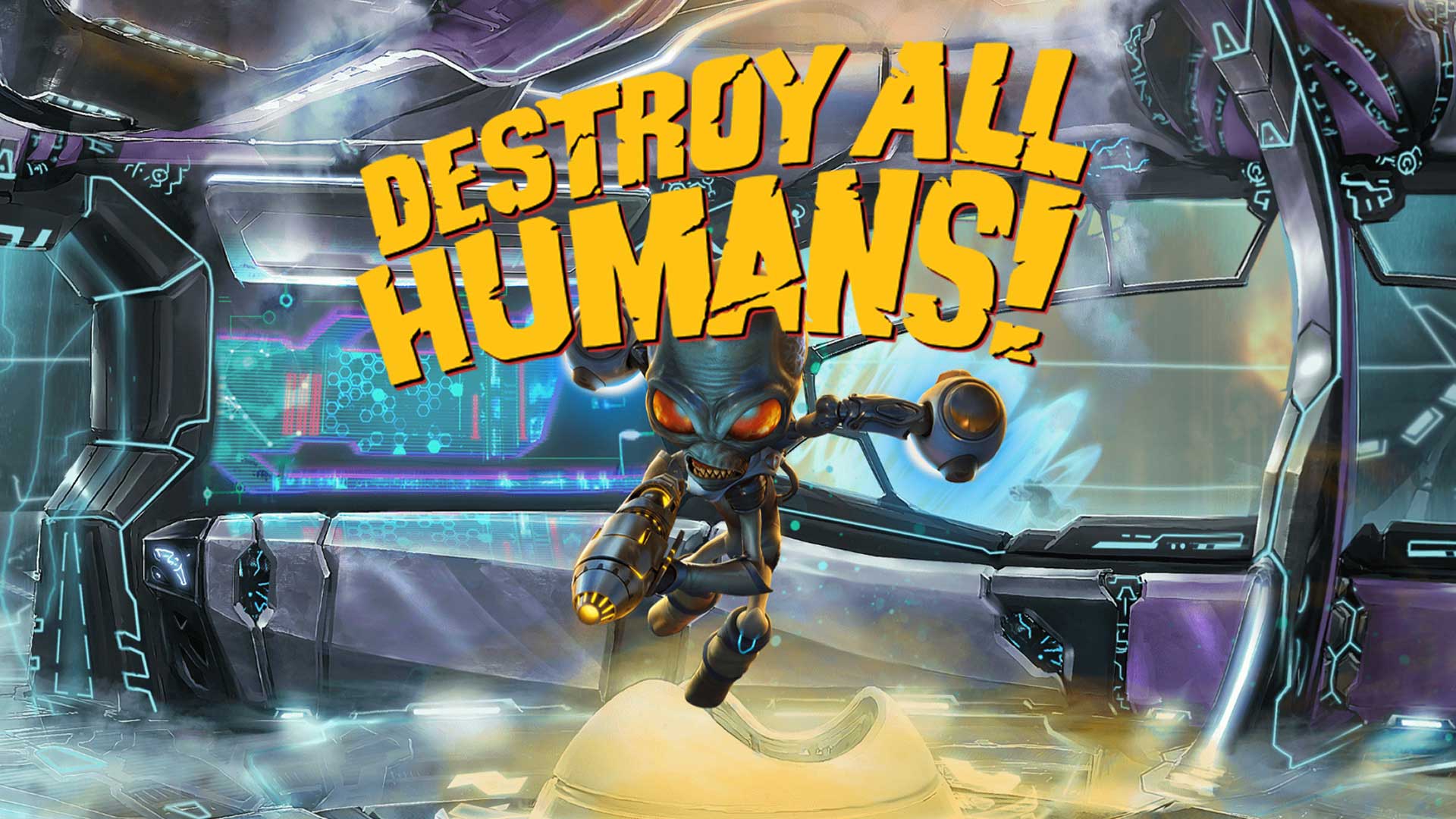 Дестрой. Destroy all Humans 2020 геймплей. Дестрой ал ХЬЮМАН 2020. Destroy all Humans 2020 обложка. Destroy all Humans Постер.