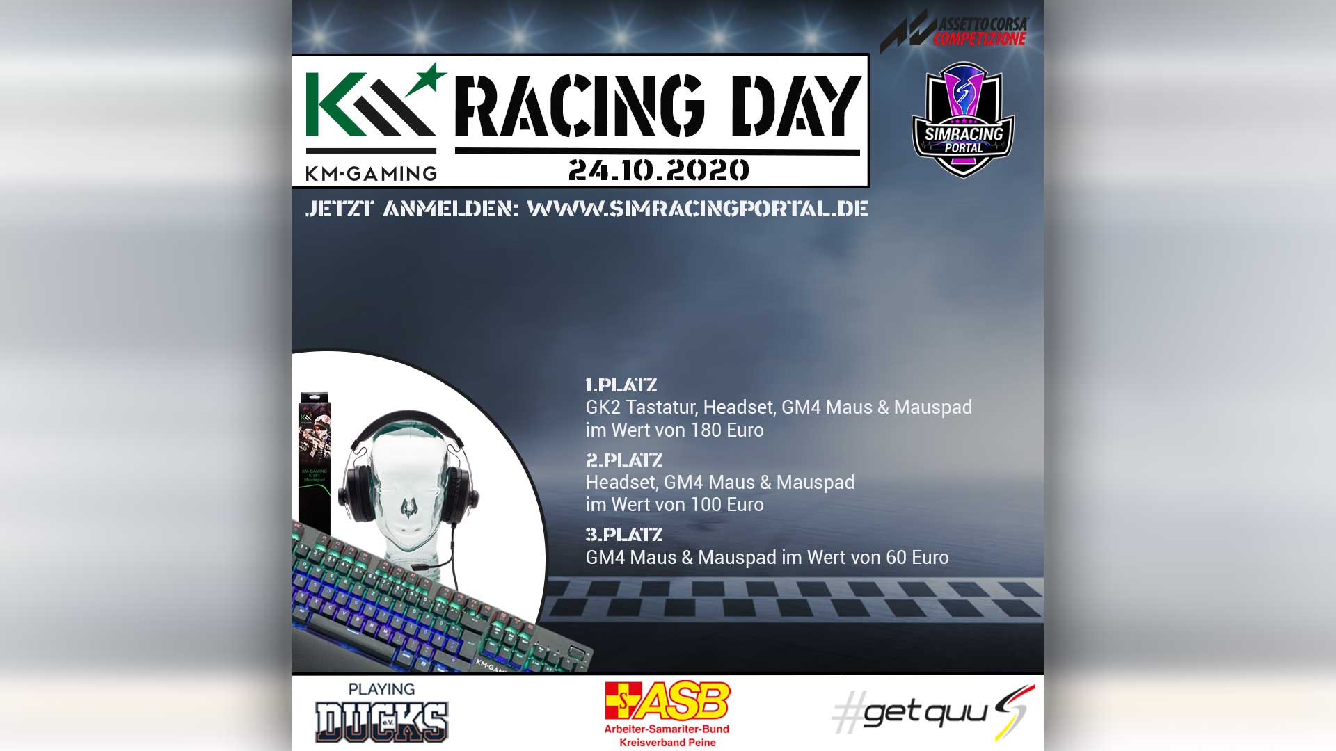 km racing day simracing