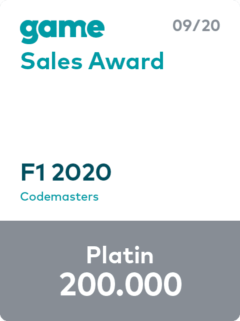 game Sales Award 20 09 F1 2020 Platin Label L