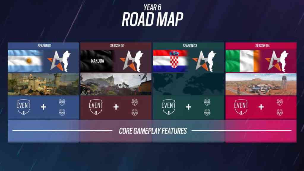 Die Roadmap für Jahr 6. Quelle: Ubisoft