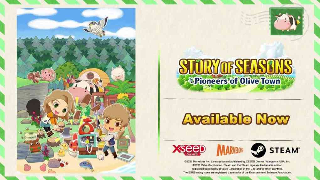 story of seasons pioneers of olive town pc launch