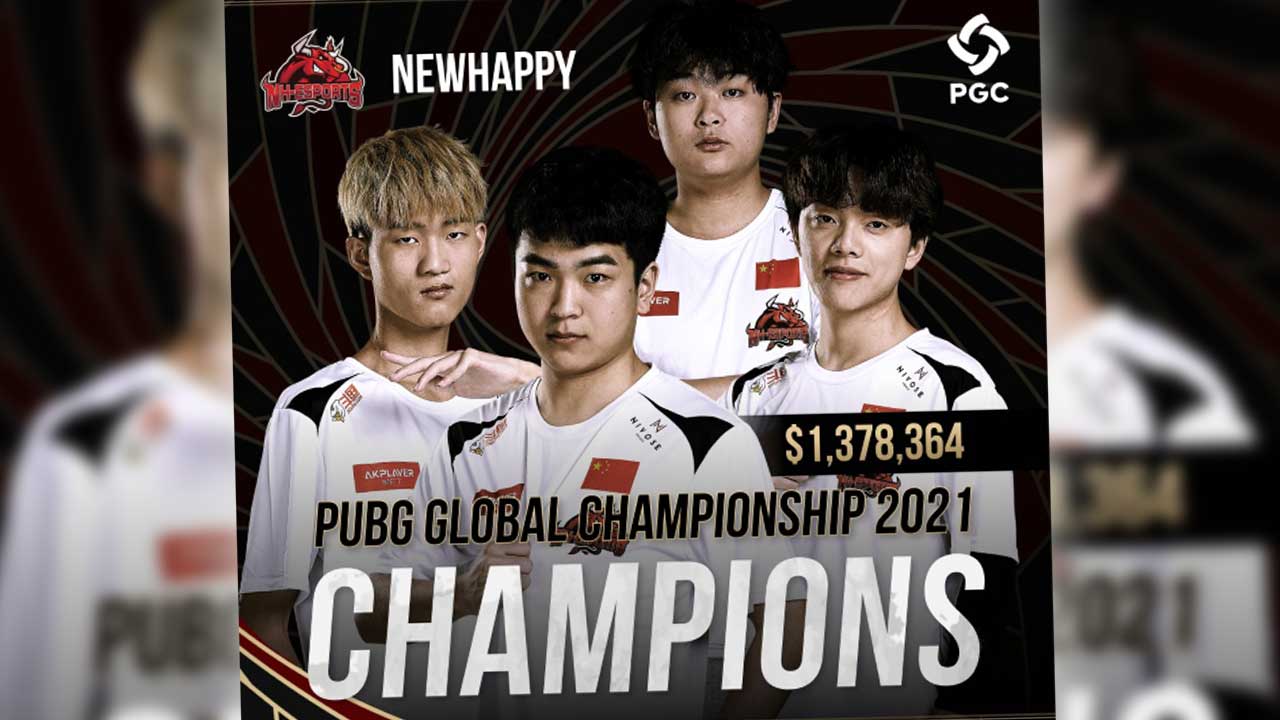 PGC 2021 Champion newhappy