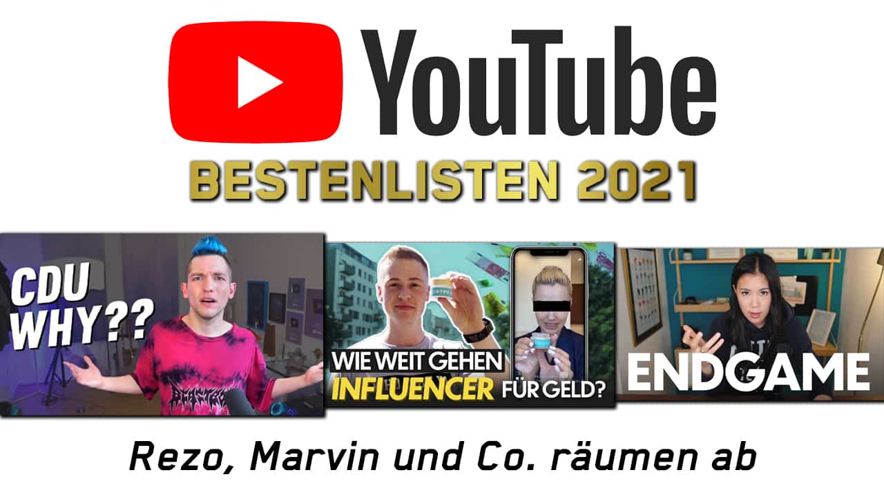 YouTube Bestenlisten 2021