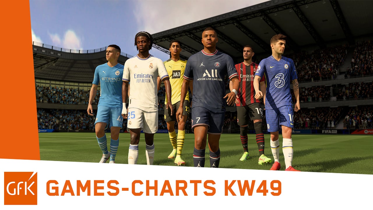 top 2 game charts deutschland kw49 2021 fifa 22