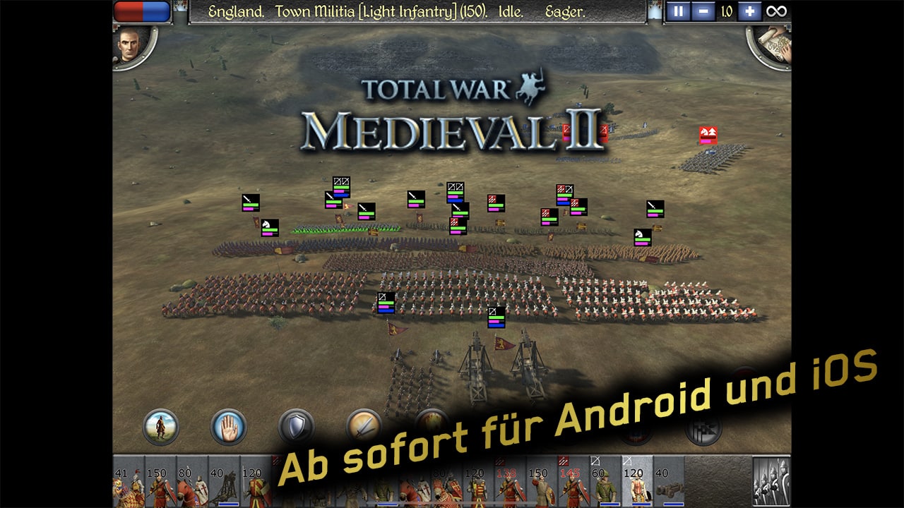 total war medieval 2 mobile release