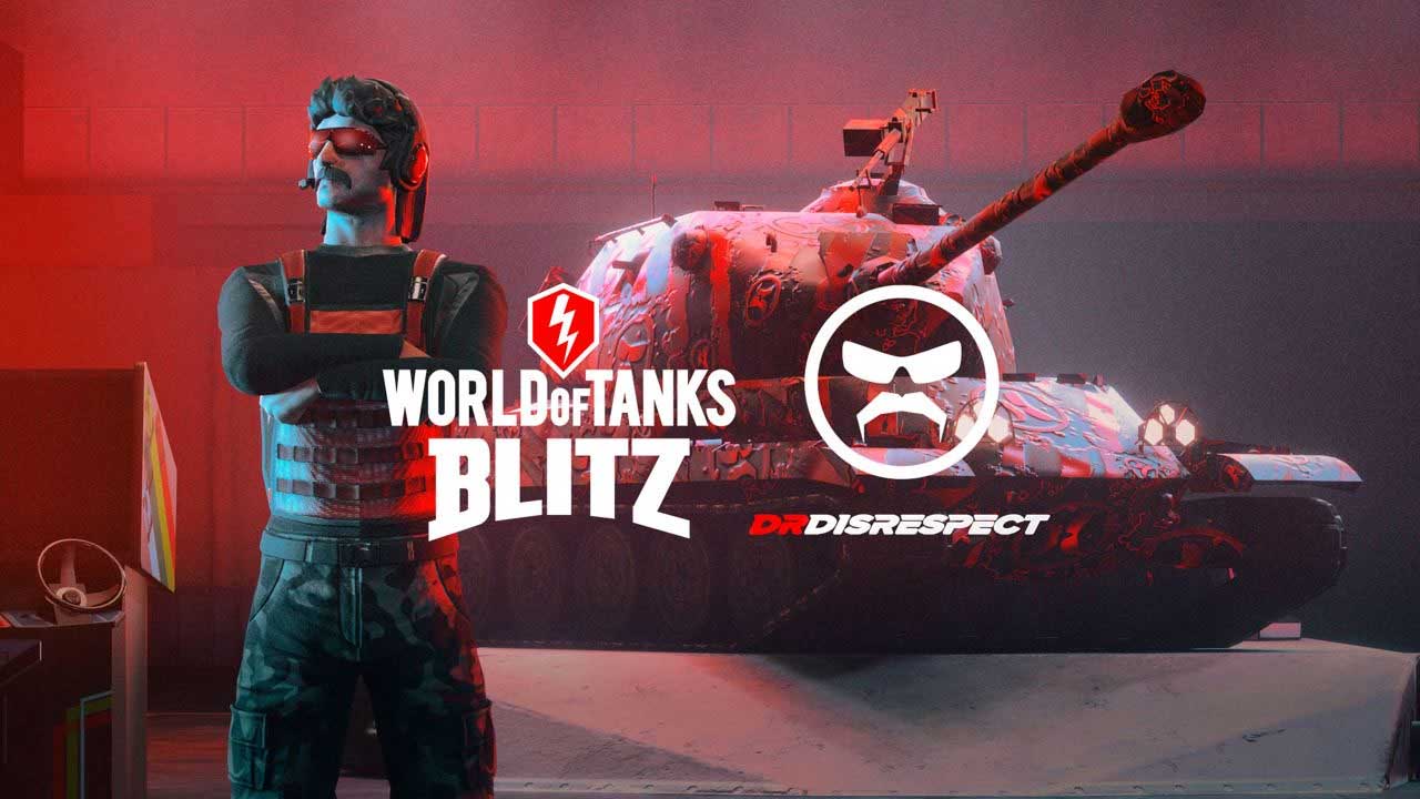 Dr Disrespect celebrates the birthday of World of Tanks Blitz with you